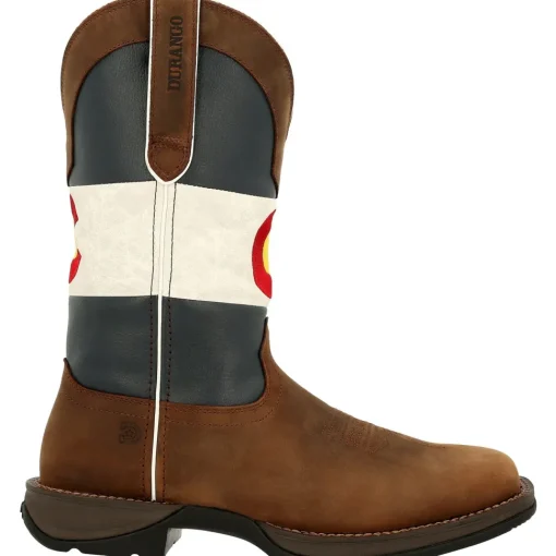 Durango Men's Rebel™ 11" Square Toe Pull-On Western Boot Brown DDB0346