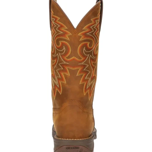 Durango Men's Rebel™ 12" Square Toe WP Western Boot - Russet - DDB0361