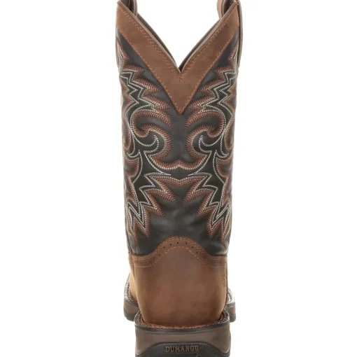 Durango Men's Rebel 12" Square Toe Pull-On Western Boot Chocolate DDB0135