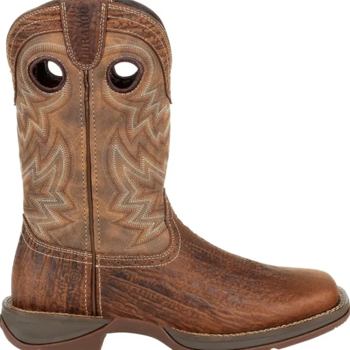 Durango Men's Rebel 11" Square Toe Western Boot- Trail Brown - DDB0271