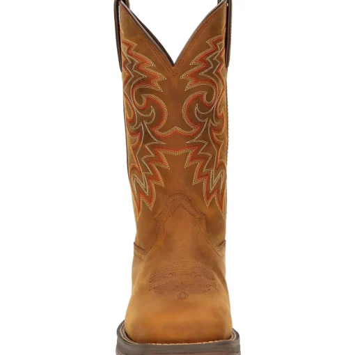 Durango Men's Rebel™ 12" Square Toe WP Western Boot - Russet - DDB0361