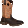 Durango Men's Rebel 11" Steel Toe WP Western Boot- Brown/Tan- DB019