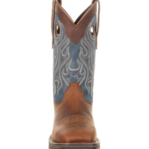 Durango Men's Rebel 12" Steel Toe Pull-On Western Boot- Brown- DDB0134