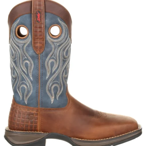 Durango Men's Rebel 12" Steel Toe Pull-On Western Boot- Brown- DDB0134