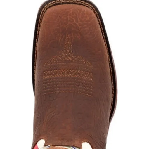 Durango Men's Rebel By Mexico Flag 11" ST Western Boot -Brown- DDB0430