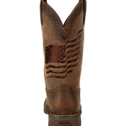 Durango Men's Rebel Distressed Flag Embroidery 12