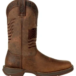 Durango Men's Rebel Distressed Flag Embroidery 12