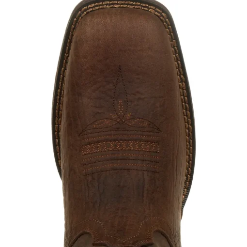 Durango Men's Rebel Distressed Flag Embroidery 12" Sqr Toe Western Boot