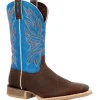 Durango Men's Rebel Pro 12" ST Wstrn Work Boot -Brown And Blue- DDB0421