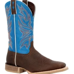 Durango Men's Rebel Pro 12" ST Wstrn Work Boot -Brown And Blue- DDB0421