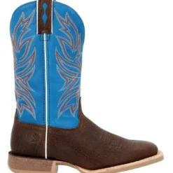 Durango Men's Rebel Pro 12" ST Wstrn Work Boot -Brown And Blue- DDB0421