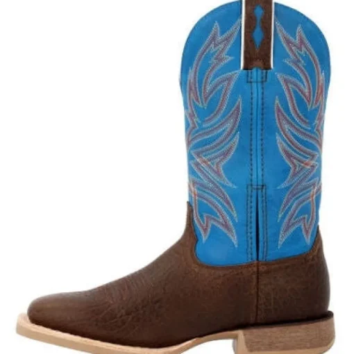 Durango Men's Rebel Pro 12" ST Wstrn Work Boot -Brown And Blue- DDB0421