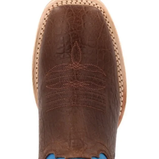Durango Men's Rebel Pro 12" ST Wstrn Work Boot -Brown And Blue- DDB0421