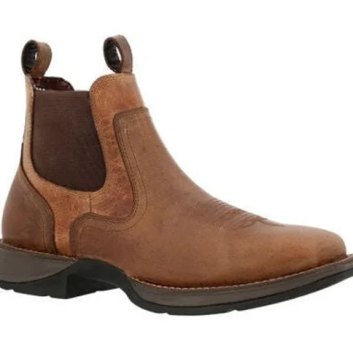 Durango Men's Rebel Red Dirt 6" ST Western Work Boot -Brown And Tan- DDB0460