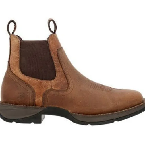 Durango Men's Rebel Red Dirt 6" ST Western Work Boot -Brown And Tan- DDB0460