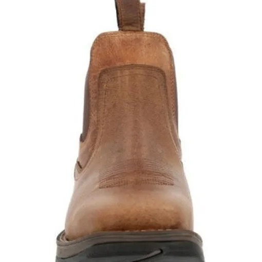 Durango Men's Rebel Red Dirt 6" ST Western Work Boot -Brown And Tan- DDB0460