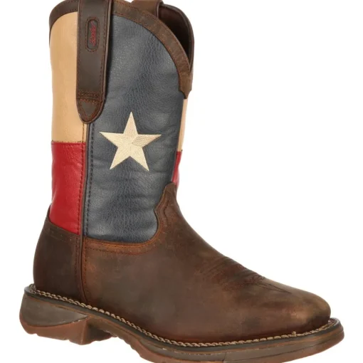 Durango Men's Rebel Steel Toe Western Flag Boot - Brown - DB021