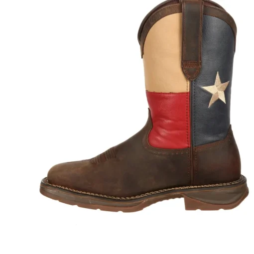 Durango Men's Rebel Steel Toe Western Flag Boot - Brown - DB021