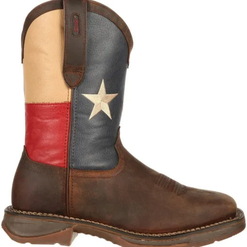 Durango Men's Rebel Steel Toe Western Flag Boot - Brown - DB021