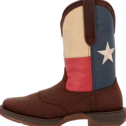 Durango Men's Rebel Texas Flag Soft Toe Western Classic Boot- Dark Brown- DB4446