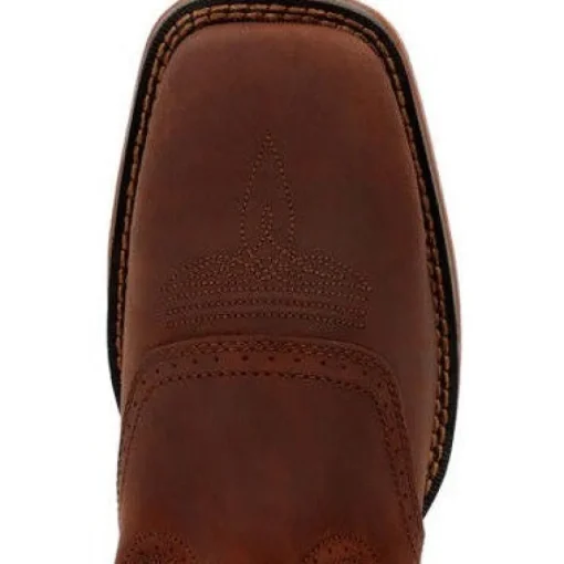 Durango Men's Rebel Texas Flag Soft Toe Western Classic Boot- Dark Brown- DB4446
