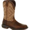 Durango Men's Workhorse 11" Steel Toe Western Work Boot- Brown- DDB0184