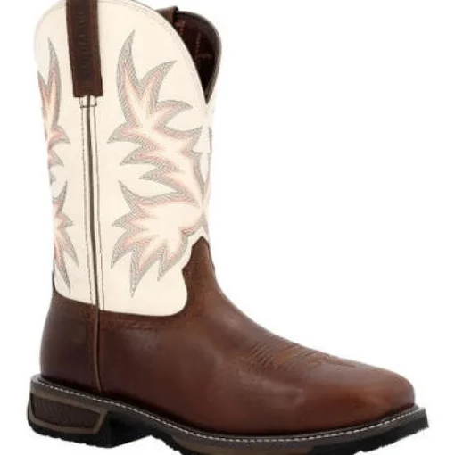 Durango Men's WorkHorse 11" ST Western Work Boot - Chocolate - DDB0426
