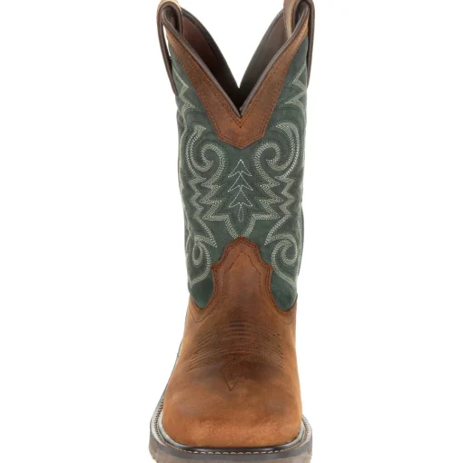 Durango Men's Workhorse 11" Steel Toe Western Work Boot- Brown- DDB0192