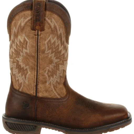 Durango Men's Workhorse 11" Steel Toe Western Work Boot- Brown- DDB0184