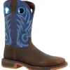 Durango Men's Workhorse 11" Worn Saddle Western Boot -Denim Blue- DDB0400