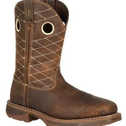 Durango Men's Workin Rebel 11" CT Western Work Boot- Brown- DB4354