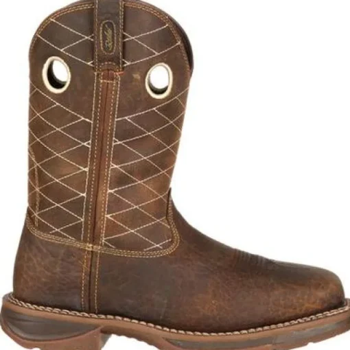 Durango Men's Workin Rebel 11" CT Western Work Boot- Brown- DB4354