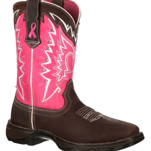 Durango Women's Benefiting Stefanie Spielman Square Toe Western Boot