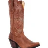 Durango Women's Crush 13" Snip Toe Western Boot - Rosewood - DRD0453