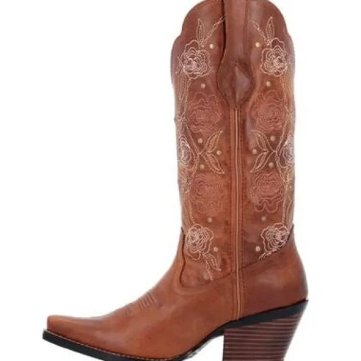 Durango Women's Crush 13" Snip Toe Western Boot - Rosewood - DRD0453