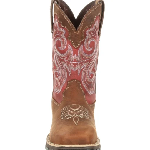 Durango Women's Lady Rebel 10" Comp Toe WP Western Work Boot - DRD0220