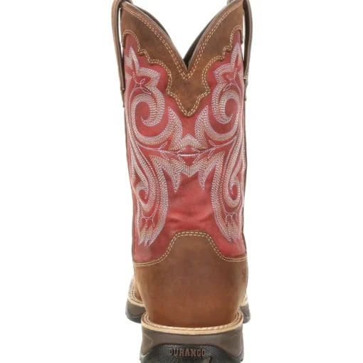 Durango Women's Lady Rebel 10" Comp Toe WP Western Work Boot - DRD0220