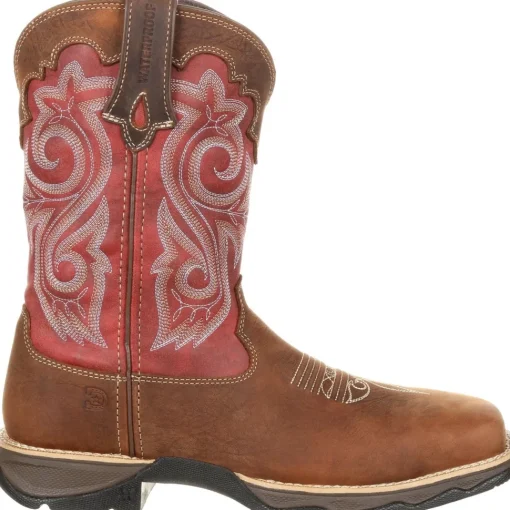 Durango Women's Lady Rebel 10" Comp Toe WP Western Work Boot - DRD0220