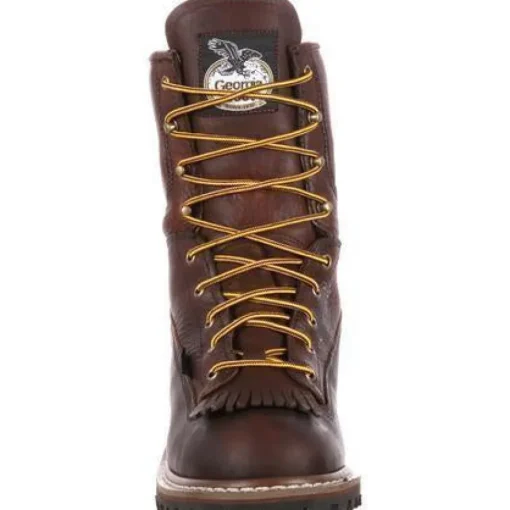 Georgia Men's 8" Waterproof Logger Work Boot - Brown - G7113