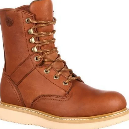 Georgia Men's 8" Wedge Steel Toe Work Boot - Brown - G8342