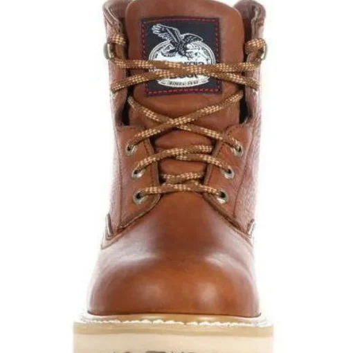 Georgia Men's 6" Wedge Steel Toe Work Boot - Brown - G6342