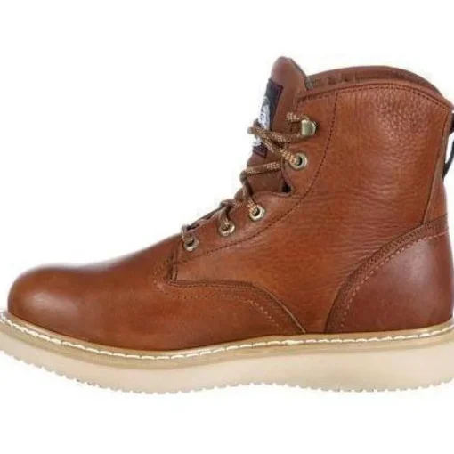 Georgia Men's 6" Wedge Steel Toe Work Boot - Brown - G6342