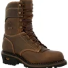 Georgia Men's AMP LT Logger 9" Comp Toe WP 600G Ins Work Boot- GB00491