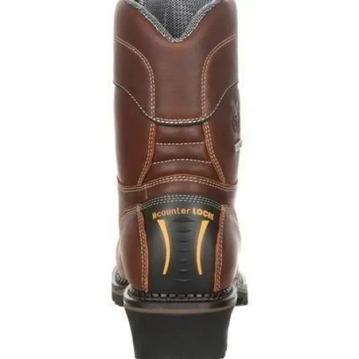 Georgia Men's AMP LT Logger Comp Toe WP Work Boot - Brown - GB00236
