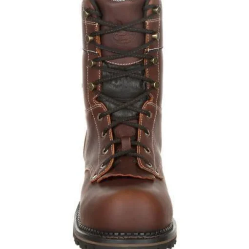 Georgia Men's AMP LT Logger Comp Toe WP Work Boot - Brown - GB00236