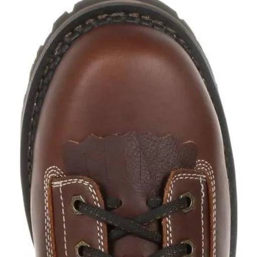 Georgia Men's Amp LT Low-Heel Logger 6" WP Work Boot - Brown - GB00270