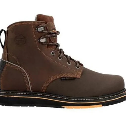 Georgia Men's Amp Lt Power 6" Wedge Comp Toe Work Boot -Brown- GB00519
