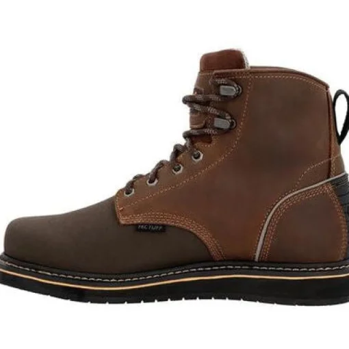 Georgia Men's Amp Lt Power 6" Wedge Comp Toe Work Boot -Brown- GB00519