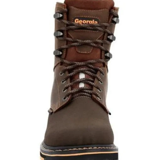 Georgia Men's Amp Lt Power 8" Wedge Slip Resist Work Boot -Brown- GB00520