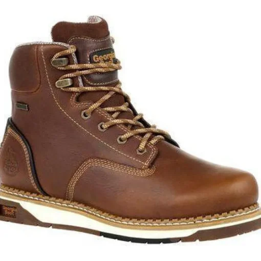 Georgia Men's AMP LT Wedge Soft Toe WP Work Boot - Brown - GB00350